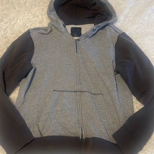 Slate & grey zip up hoodie